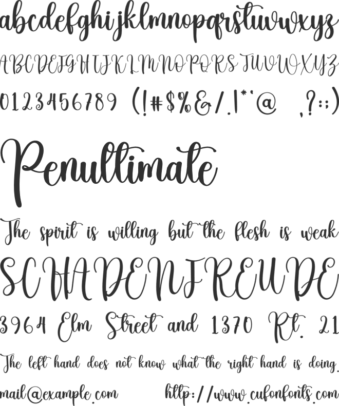 Winter Jolly font preview