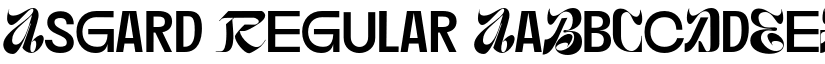 Asgard Regular font