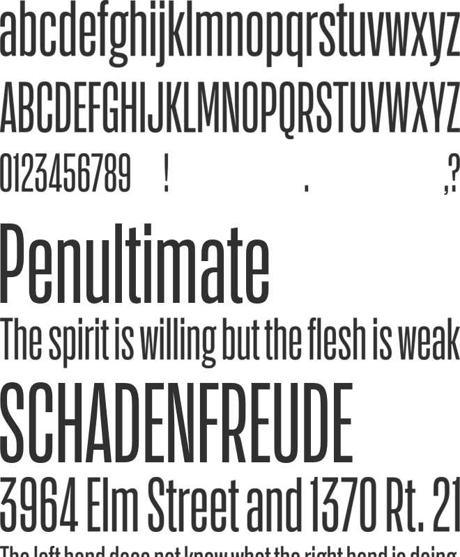 Action Cond  Trial font preview