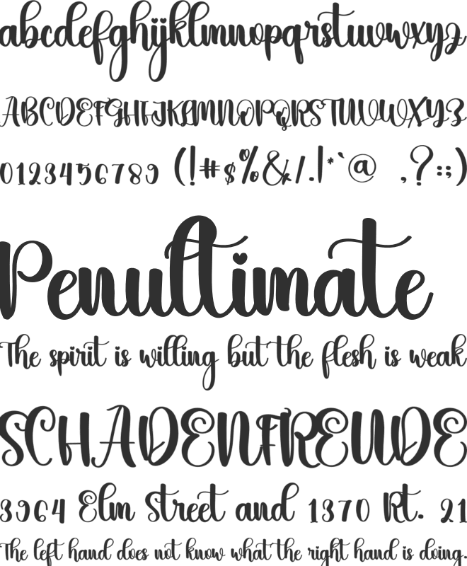Patahhaty font preview