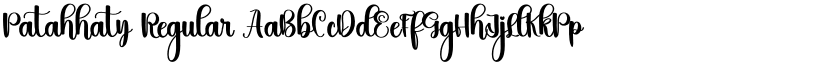 Patahhaty Regular font