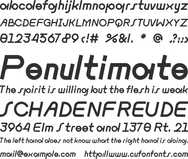 Frenckenberger font preview