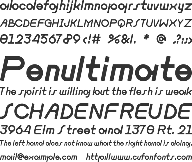 Frenckenberger font preview