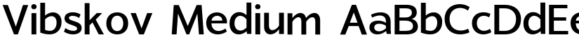Vibskov Medium font