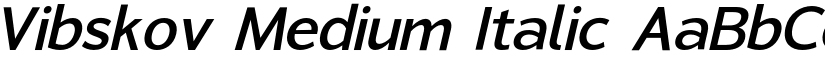 Vibskov Medium Italic font