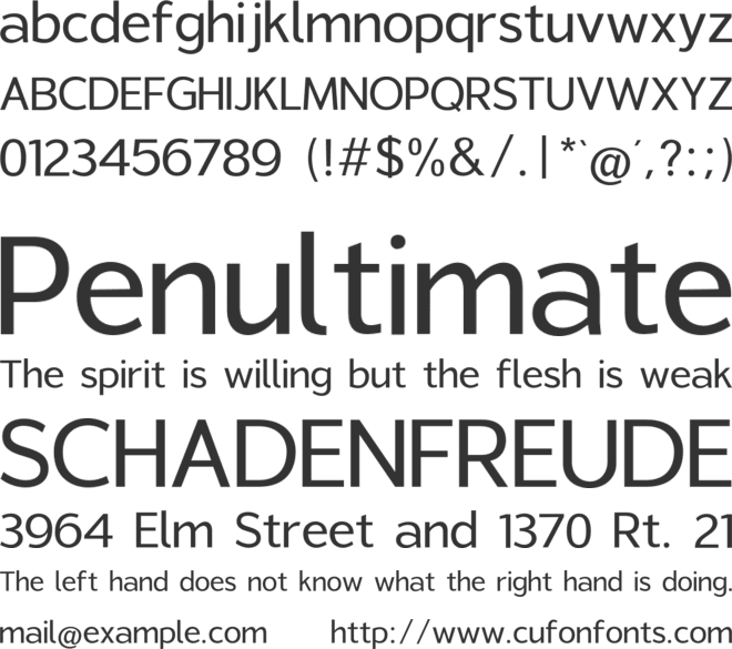 Vibskov font preview