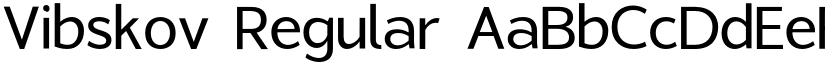 Vibskov Regular font