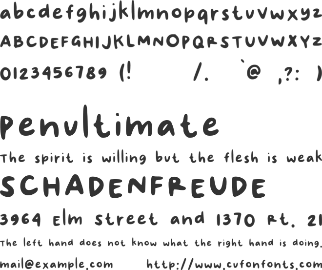 Lovely By Joevely font preview