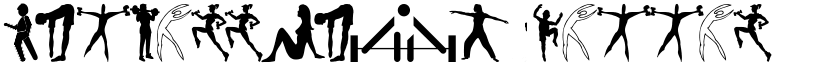 FitnessSilhouettes font