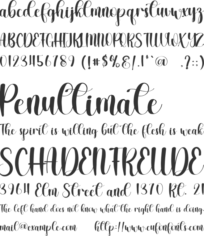 FARMTIME font preview