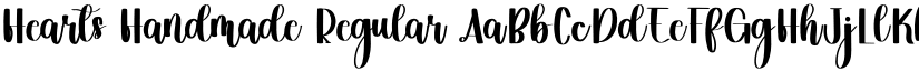 Hearts Handmade Regular font