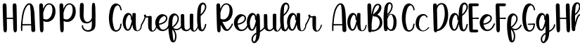 HAPPY Careful Regular font