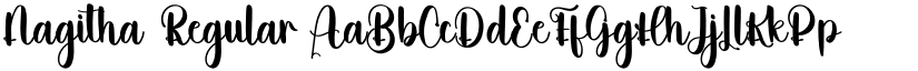 Nagitha Regular font