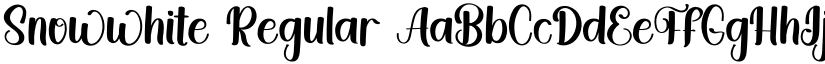 Snowwhite Regular font