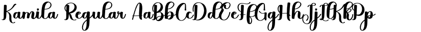 Kamila Regular font