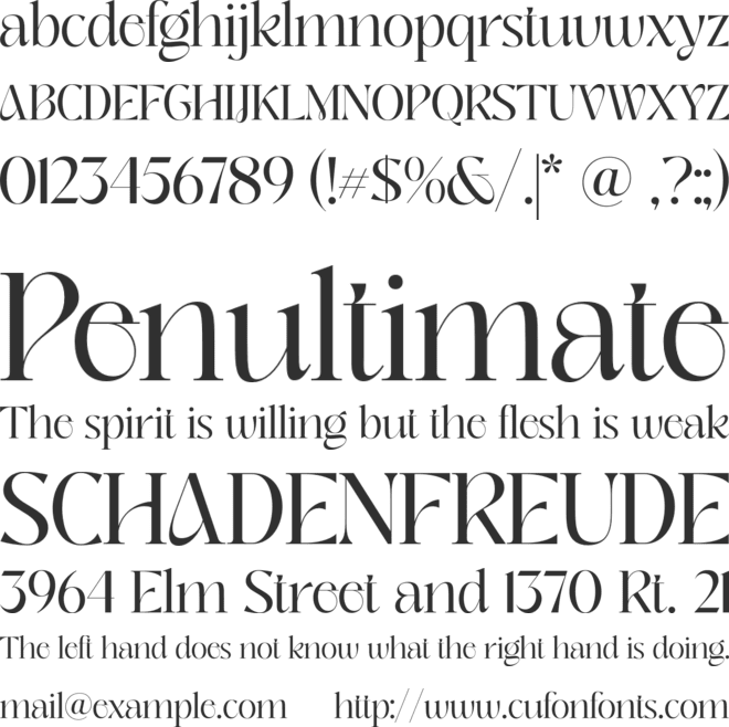 Chaviera font preview