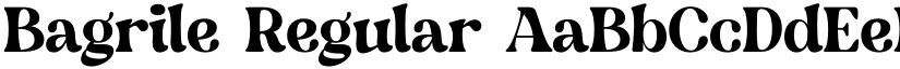 Bagrile Regular font
