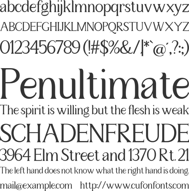 Sulangor font preview
