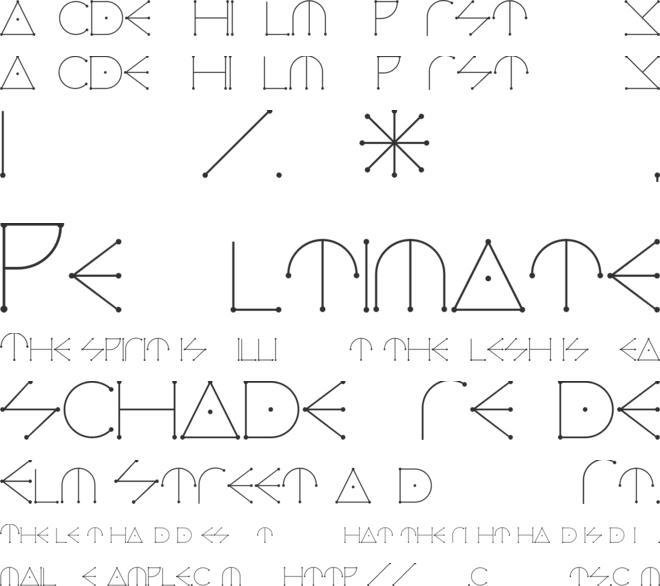 CELESTIAL MALACHIM font preview