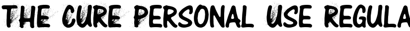 THE CURE Personal Use Regular font