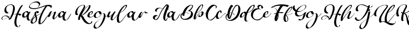 Hastna Regular font