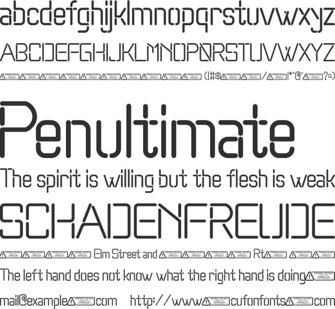 Digitization font preview