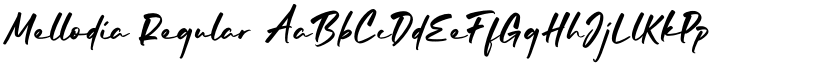 Mellodia Regular font