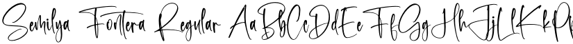 Semilya Fontera Regular font