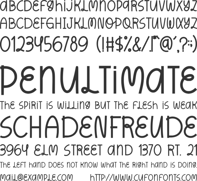 Moodstone font preview