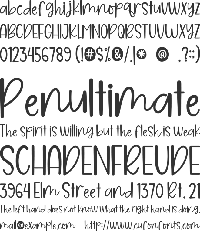 LEMON PANTRY font preview