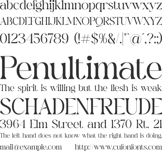 firgine font preview