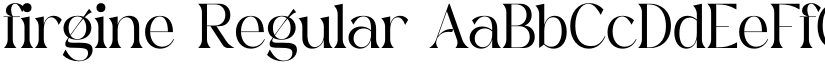 firgine Regular font