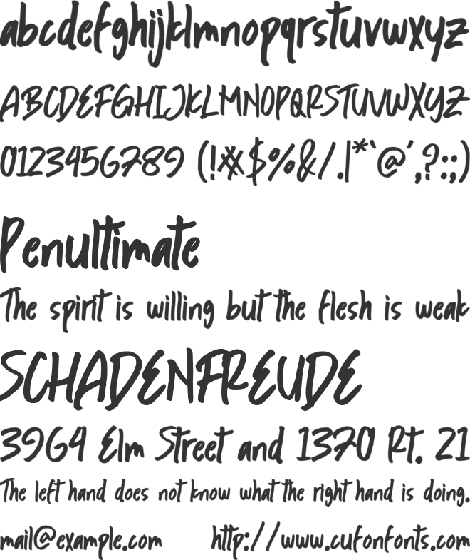 Ramban Bayem font preview