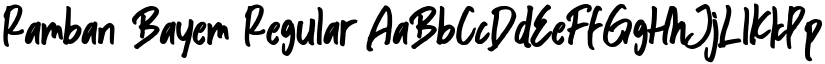 Ramban Bayem Regular font