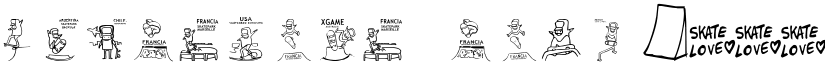 skatelove ( tour 2009) font