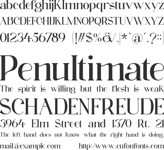 Magesta font preview