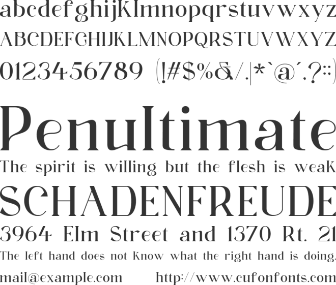 Magesta font preview