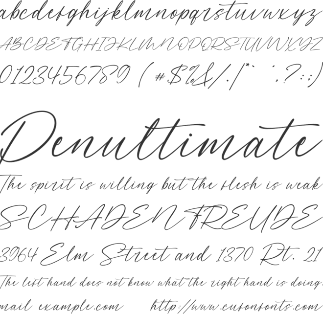 Miarlem font preview