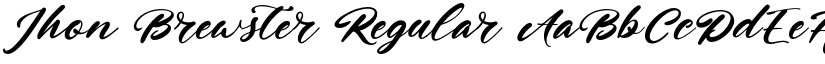 Jhon Brewster font download