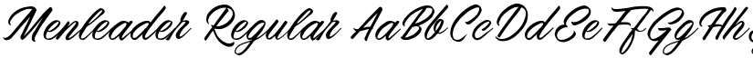 Menleader Regular font