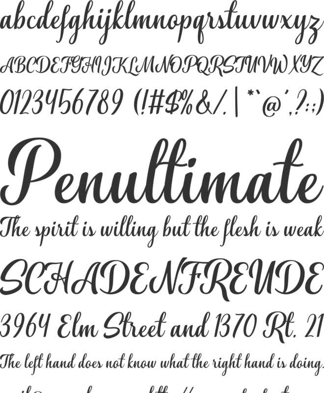 Aliffah font preview