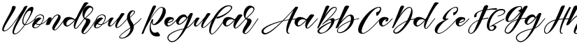 Wondrous font download