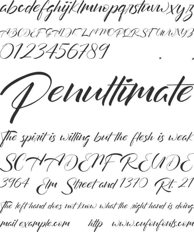 Maskulin font preview