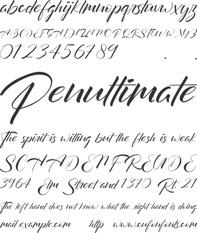 Maskulin font preview