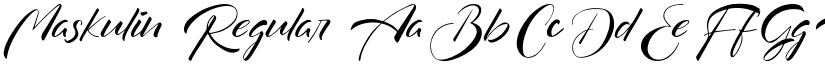 Maskulin Regular font