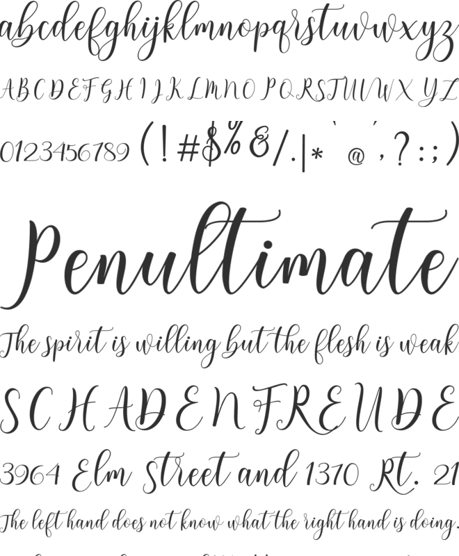 fantasy PERSONAL USE ONLY font preview