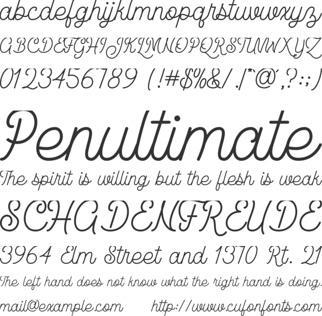 Nathalie Marsha font preview