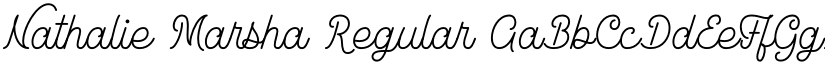 Nathalie Marsha Regular font