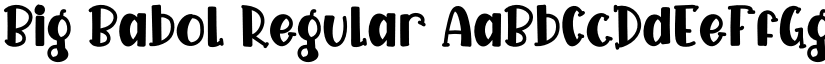 Big Babol Regular font