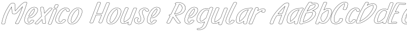 Mexico House Regular font
